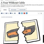 Screenshot of Wall Street Journal Year Without Cable article